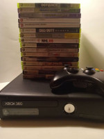 Xbox 360 slim W/17 Games ( Bundle, Combo, Savings)