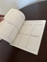 The Rpg Character Journal: Five 5e Character Sheets, Lined.  New
