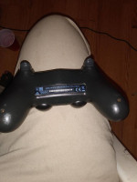 Black PS4 controller