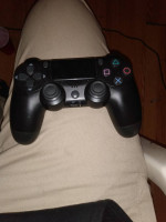 Black PS4 controller