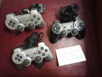 3x FOR PARTS/REPAIR PS2 Playstation 2 Dualshock 2 controllers