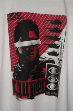 NEW Call of Duty Black Ops Cold War 'Caution' white T shirt - L or XL