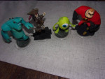 Disney Infinity Lot of 4 series 1 Monsters Incredibles Sparrow
