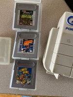 Classic game boy hard case with games