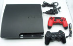 PS3 slim, great working set, complete w 2 controllers