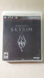 Skyrim game for Playstation 3 with Map/Poster