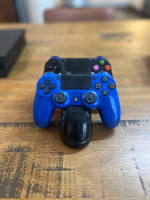 PS4, controllers, and 21 games