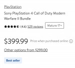 PS4 Bundle w/MW4