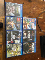 PS4 with 7 games (no controllers)