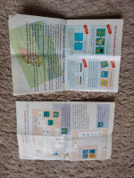 Nintendo Nes The Legend Zelda Maps & Strategies Insert Poster Ripped