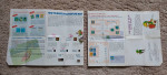 Nintendo Nes The Legend Zelda Maps & Strategies Insert Poster Ripped