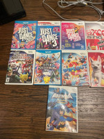 Wii U gaming console with extras including 9 games