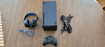 Xbox series x console with headset and controller trading for old video games