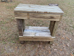 Two Tier Solid Wood Workbench
