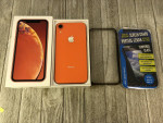 Fully Unlocked iPhone XR: Coral, 64 GB, Mint, Extras!