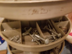 3-tier Workshop Screw Caddie. Loaded with 100s of screws