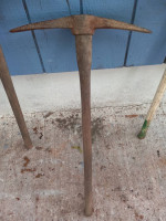 Hand Tool Garden Pick Wood Handle Steel Head Rock Dirt & delivery