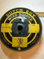 Vintage Dutch Boy Wire Solder 10 Pounds