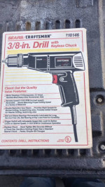 Craftsman 3/8" Drill W/Keyless Chuck