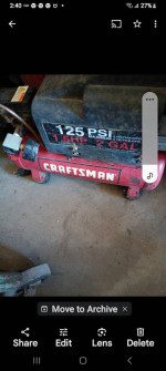 Craftsman 125 psi /1.5 hp 2 Gal