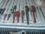 pipe wrenches .