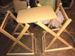 2 or Pair Portable Adjustable Solid Wood Work Horse Benches