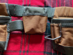 Carpenter's tool belt with 3 pouches