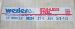 Wire Wheel Weiler Standard Twist .014 Stainless Steel 10 each New OS