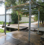 Steel 4" Tubing Overhead Lifting Frame with H Beam and 1 Ton Trolley