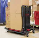 New Rubbermaid FG430000BLA Black Convertible Utility Dolly Cart