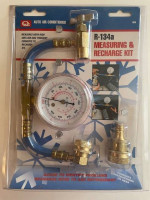 AUTO AIR CONDITIONER R-134a MEASURING & RECHARGE KIT, BRAND-NEW