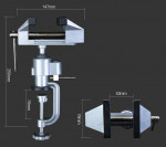 Swivel 3 Universal Table Vise