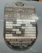 Drill Press, 17" Delta, 3/4 HP, 1940s