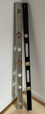 1 Schultes level and 1 Stanley Level Contractor Quality