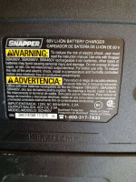 Snapper Battery Charger 60V