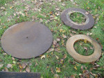 3 large Surface Grinder Wheels
