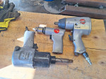 2 - 1/2" air wrenches & an air drill