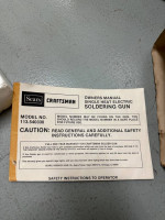 Sears Craftsman Soldering Gun 954034 - 100 Watt