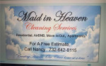 **MAID IN HEAVEN CLEANING SERVICES.  "Residential/ Airbnb/Offices""