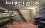 Basement and Garage Cleaning!!fast service with affordable prices!!