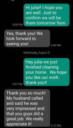 "2 CLEANING LADIES " PROFESSIONAL HOME CLEANING SERVICES