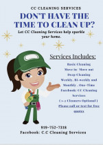 C.C Cleaning Services (Let’s Sparkle your home)