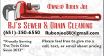RJ’S AFFORDABLE MAIN DRAIN CLEANING & PLUMBER 651-350-6550