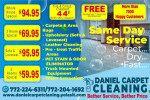 DANIEL CARPET CLEANING $59.95 (PORT SAINT LUCIE (treasure Coast))