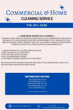 Commercial & Move in/Move out cleaning  Services
