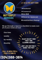 Butterfly Cleaning services✨🧹🦋