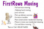 Moving mover/junk removal/delivery/furniture installer/cleaning/mowing