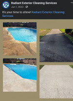 Exterior house cleaning/ pressure wash, fence staining services.
