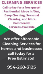 Weekend Cleaning Services - Miramar, SW Ranches, Cooper City