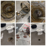 Plumber drain cleaning camera